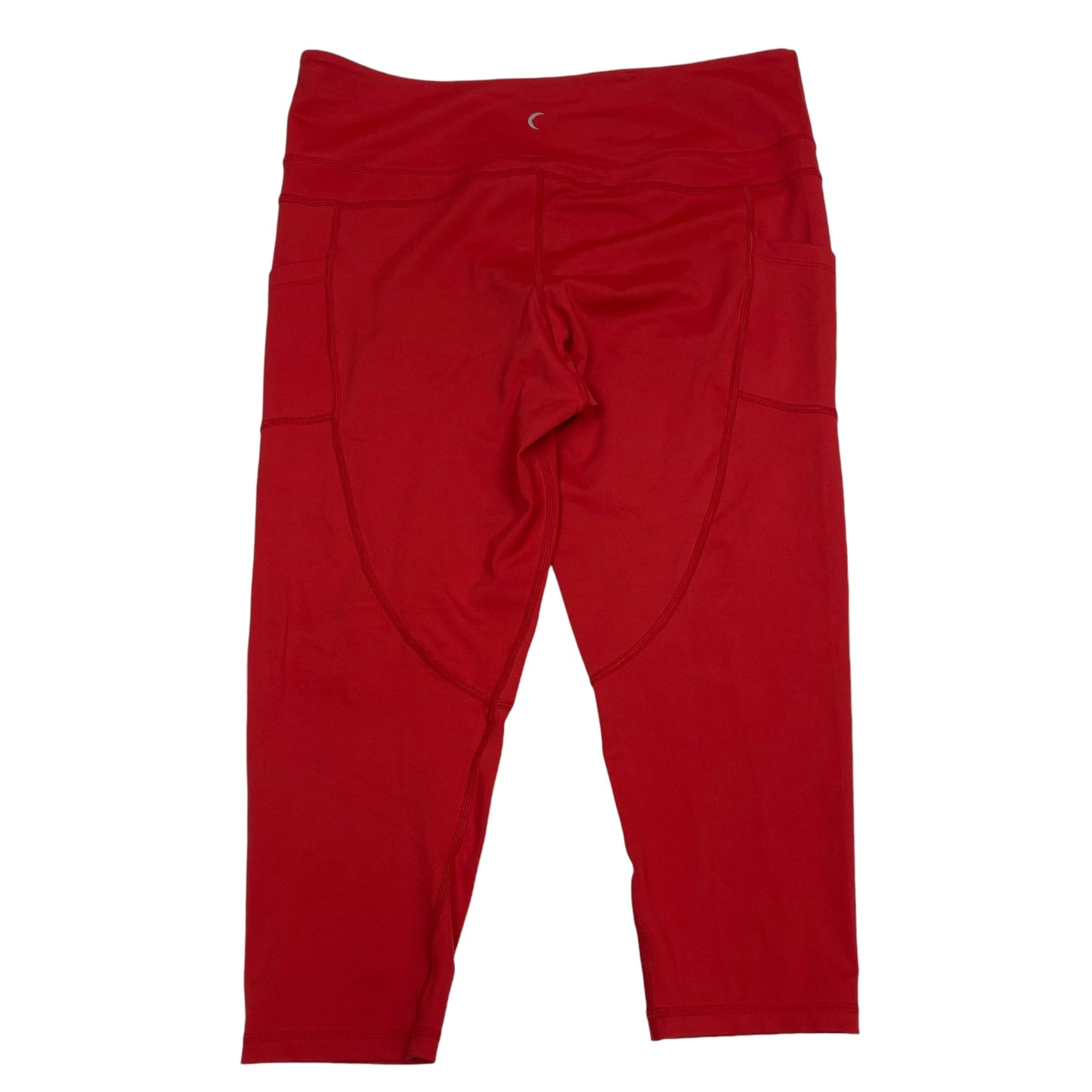 Athletic Leggings Capris By Zyia In Red, Size: 2x