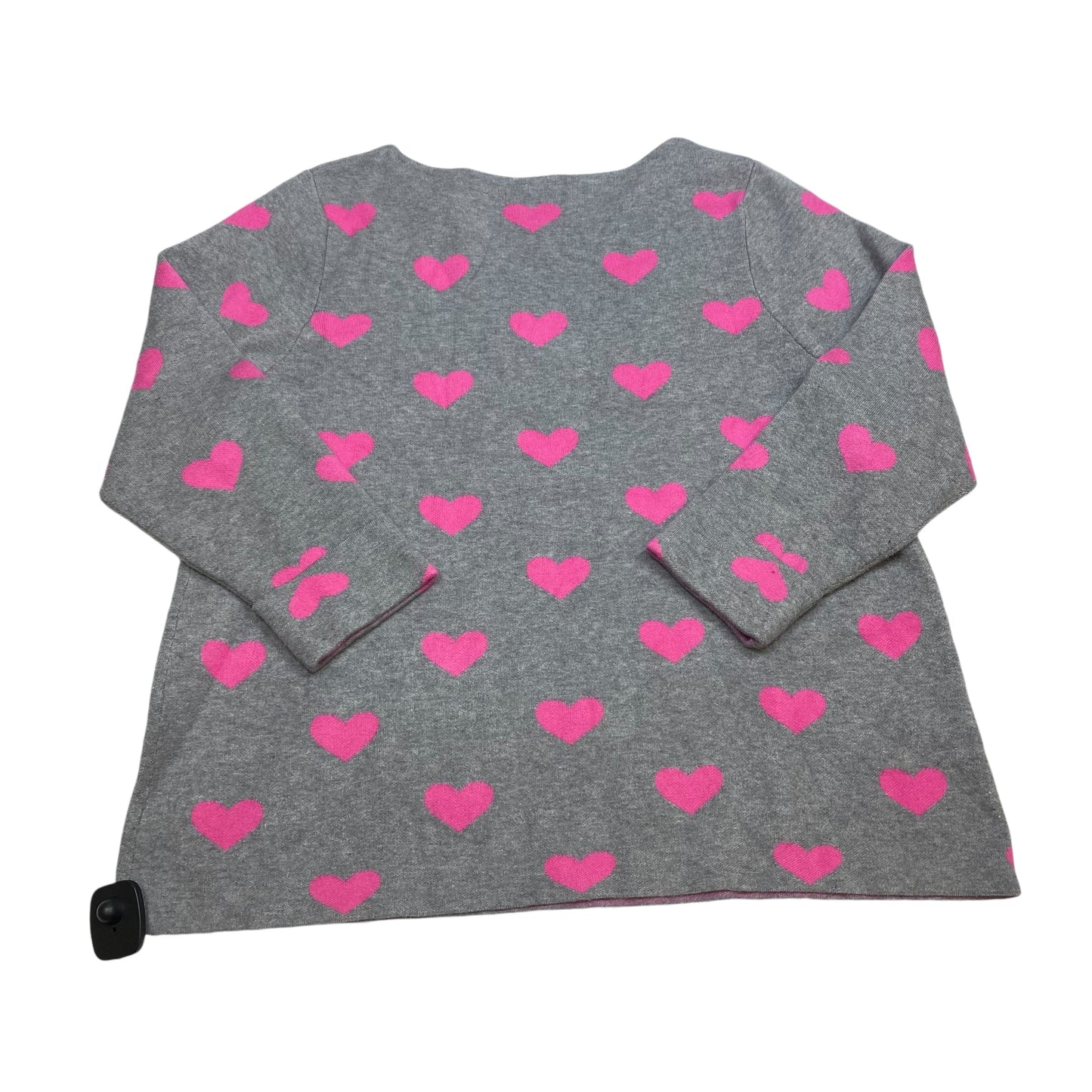 Sweater By Cynthia Rowley In Grey & Pink, Size: Xl