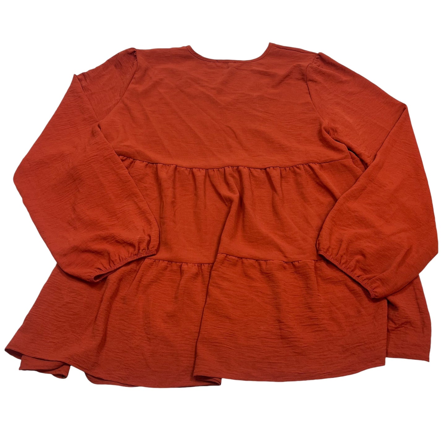 Top Long Sleeve By Heimish Usa In Orange, Size: 3x