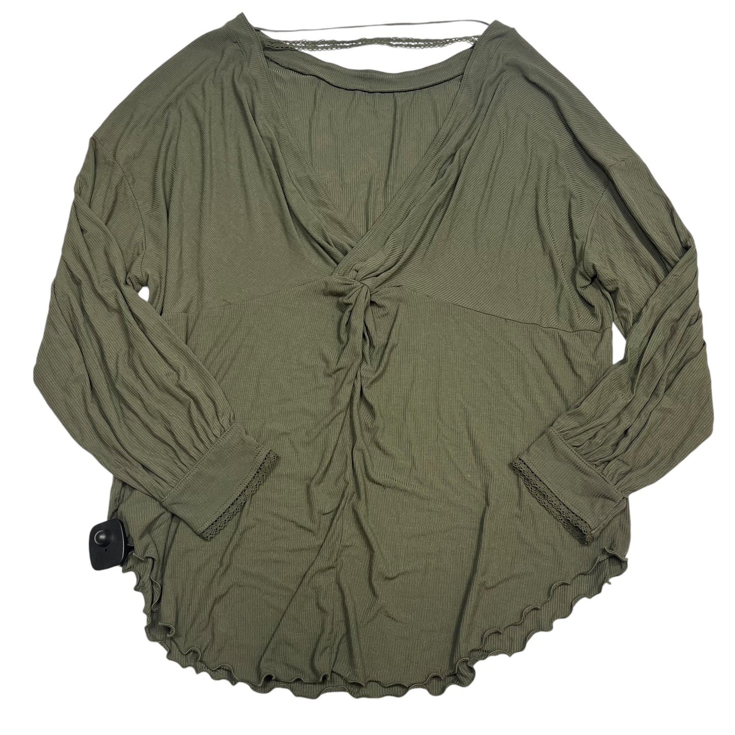 Top Long Sleeve By Free People In Green, Size: L