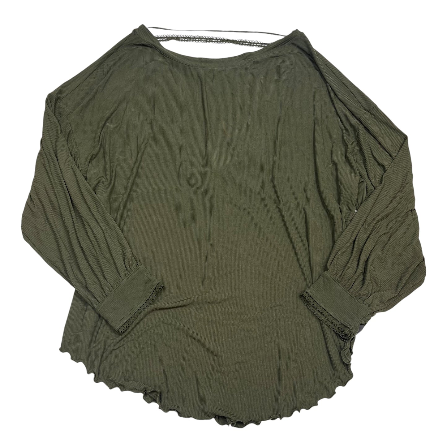 Top Long Sleeve By Free People In Green, Size: L