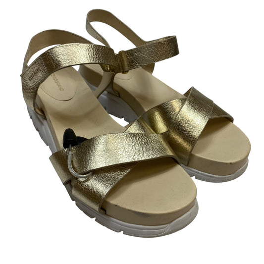 Sandals Designer By Cole-haan In Gold, Size: 10