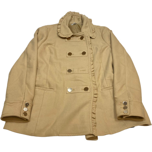 Coat Peacoat By Crown And Ivy In Tan, Size: Xl