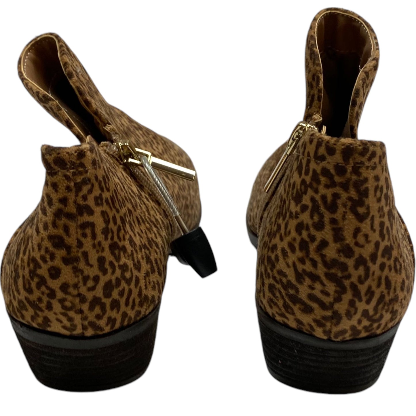 Boots Ankle Heels By Crown And Ivy In Animal Print, Size: 8