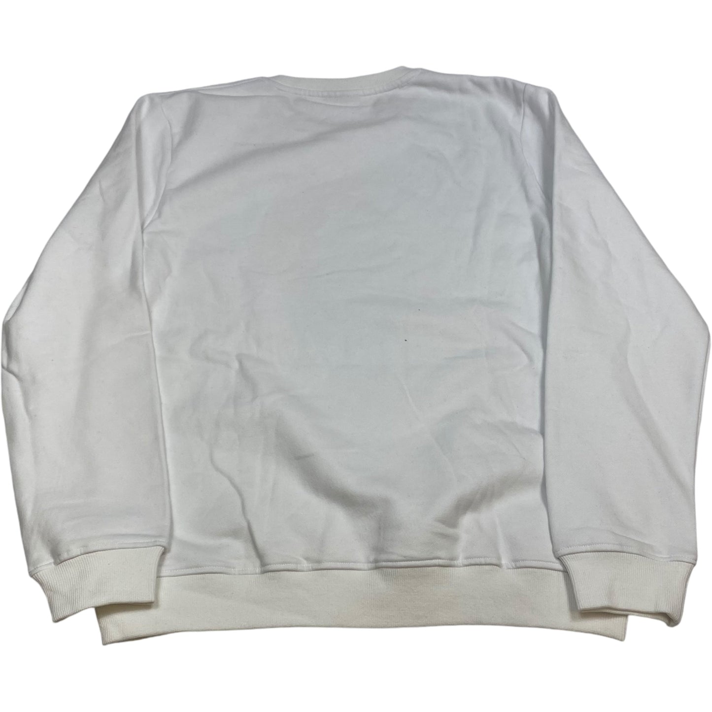 Sweatshirt Crewneck By Nice Shirt Thanks In White, Size: M