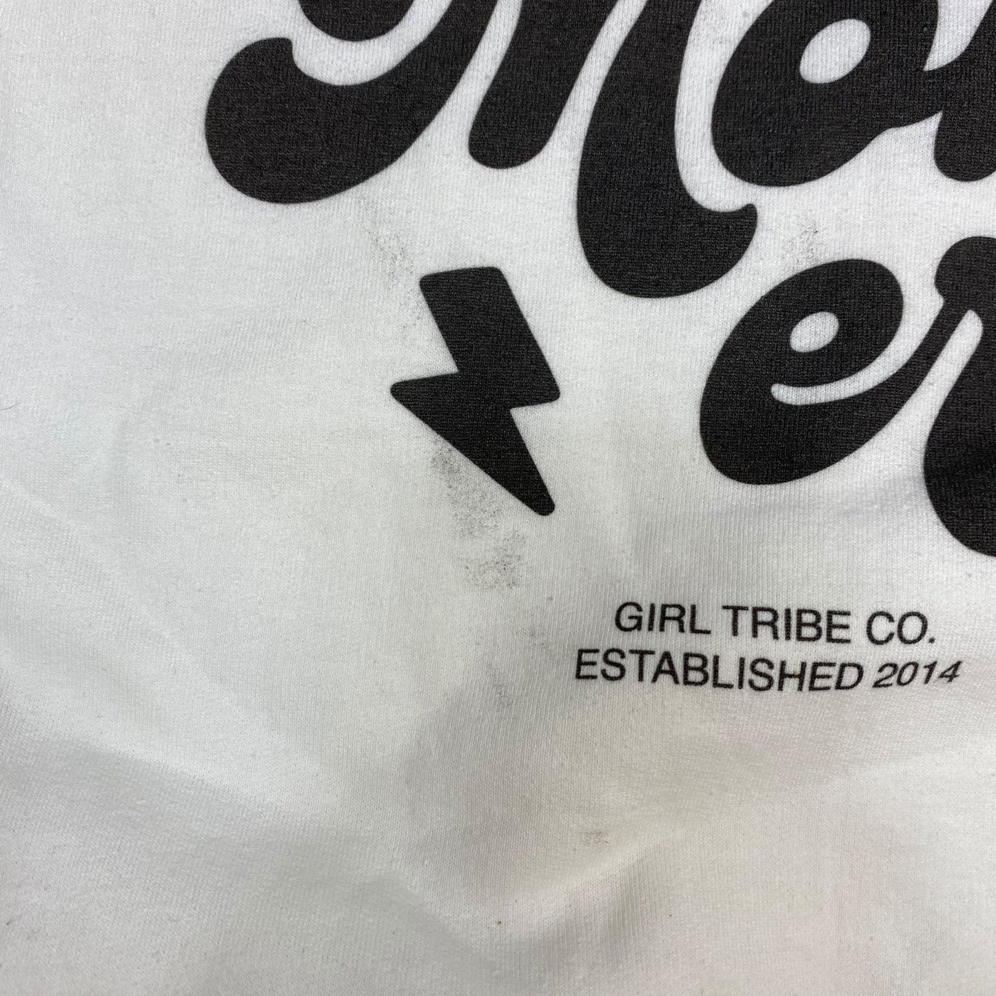 Sweatshirt Crewneck By Girl Tribe Co. In White, Size: L