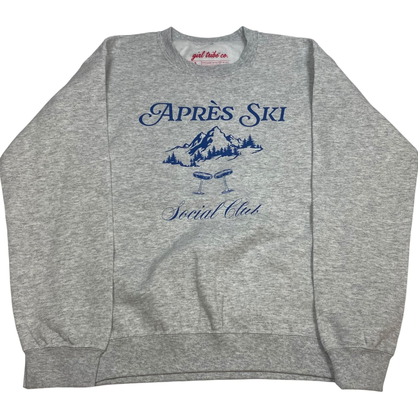 Sweatshirt Crewneck By Girl Tribe Co. In Grey, Size: S