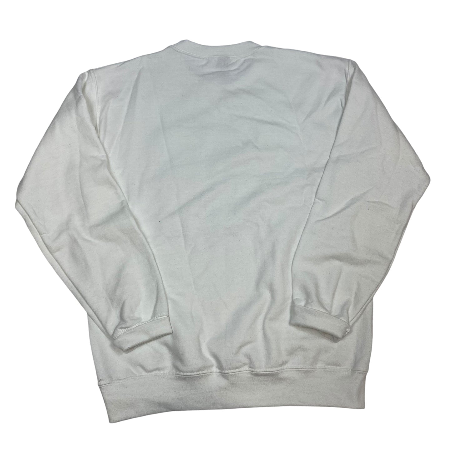 Sweatshirt Crewneck By Gildan In White, Size: S