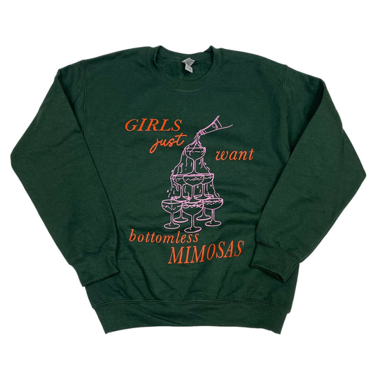 Sweatshirt Crewneck By Gildan In Green, Size: S