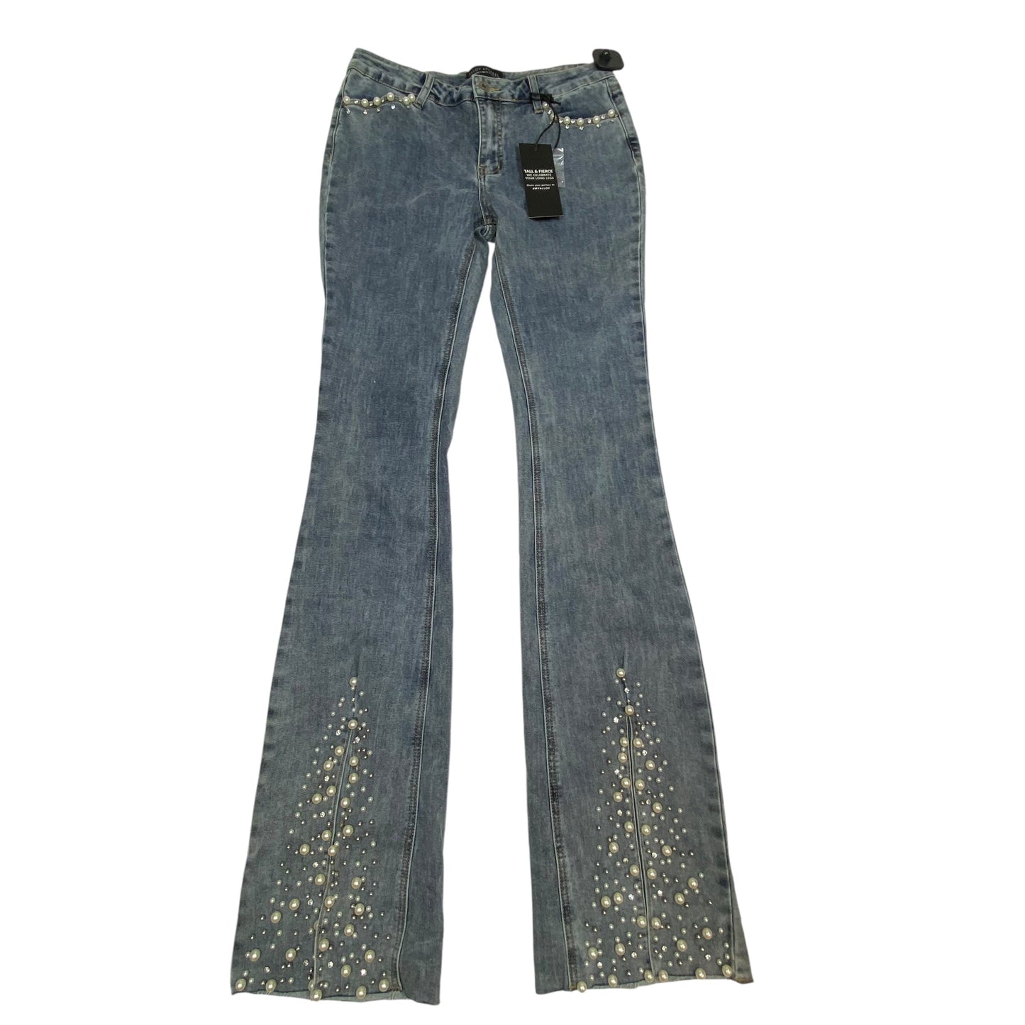 Jeans Flared By Alloy Apparel In Blue Denim, Size: 10