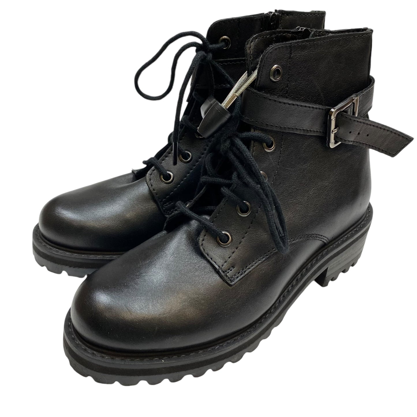 Boots Combat By Chelsea And Violet In Black, Size: 6