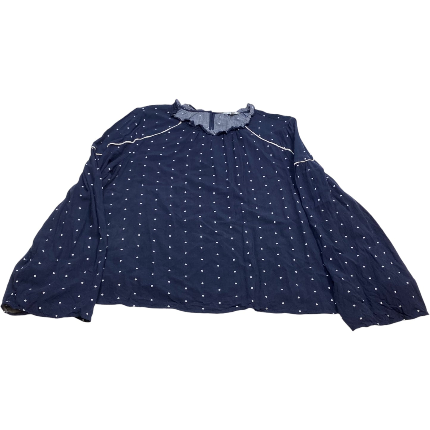 Top Long Sleeve By Crown And Ivy In Blue, Size: Xxl