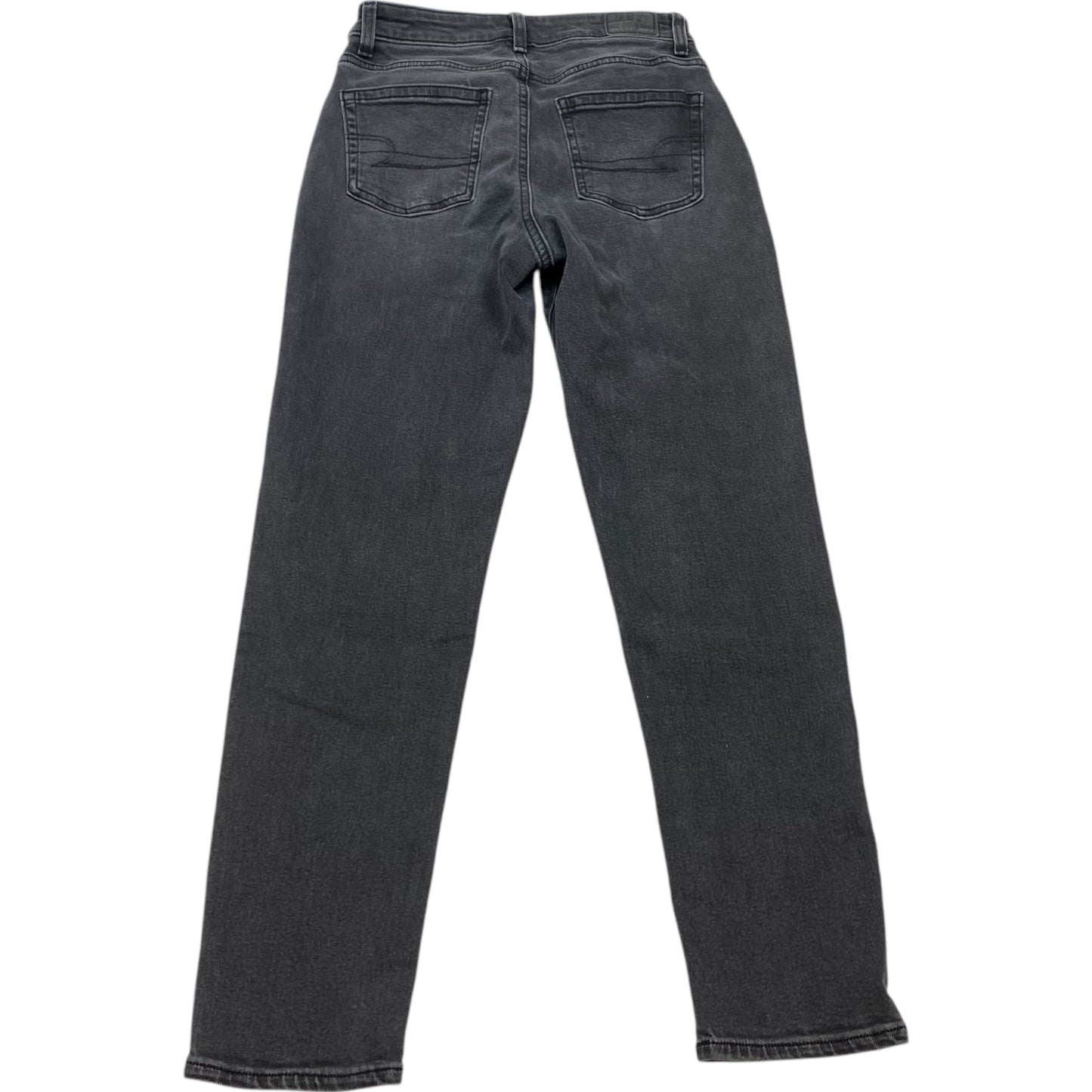 Jeans Skinny By American Eagle In Black Denim, Size: 0