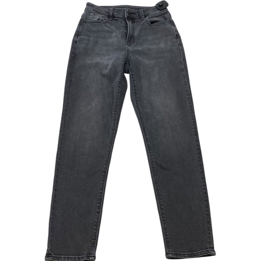 Jeans Skinny By American Eagle In Black Denim, Size: 0