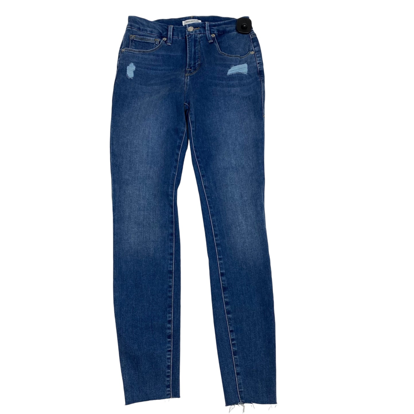 Jeans Skinny By Good American In Blue Denim, Size: 6