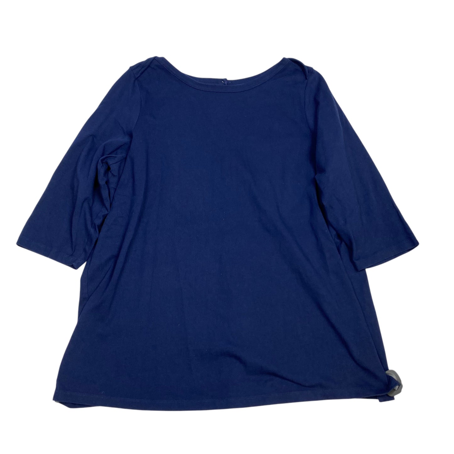 Top 3/4 Sleeve By Lands End In Blue, Size: 2x