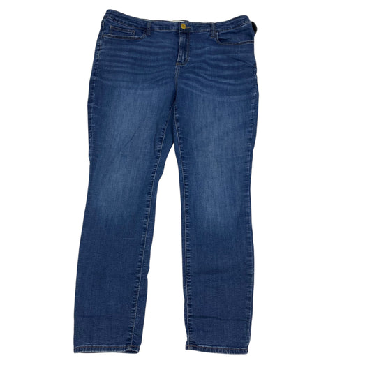 Jeans Skinny By Universal Thread In Blue Denim, Size: 16