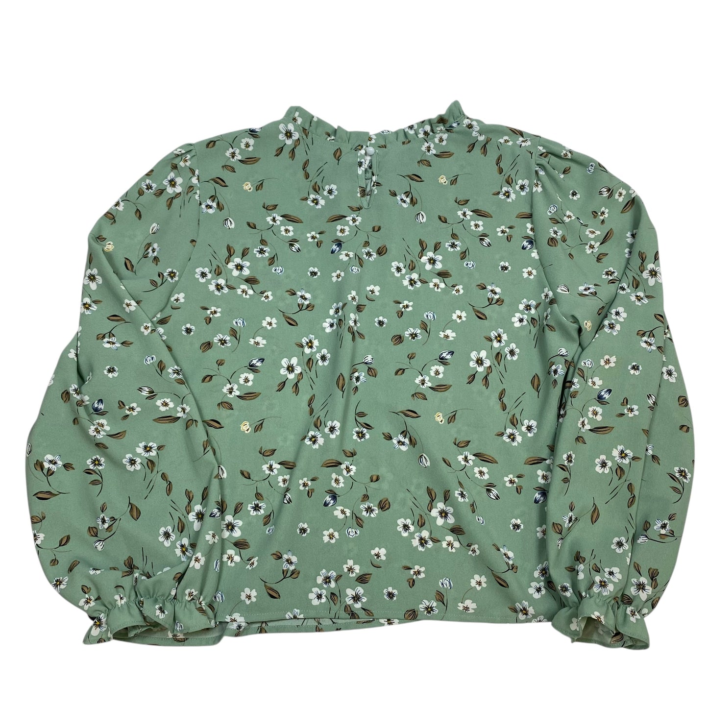 Top Long Sleeve By Clothes Mentor In Green, Size: Xxl