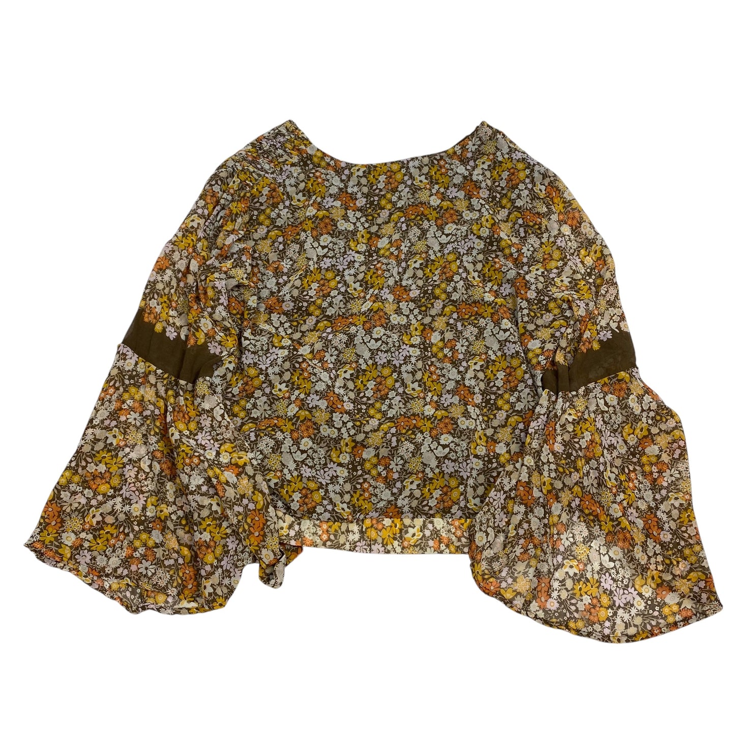 Top Long Sleeve By June & Hudson In Yellow, Size: Xl