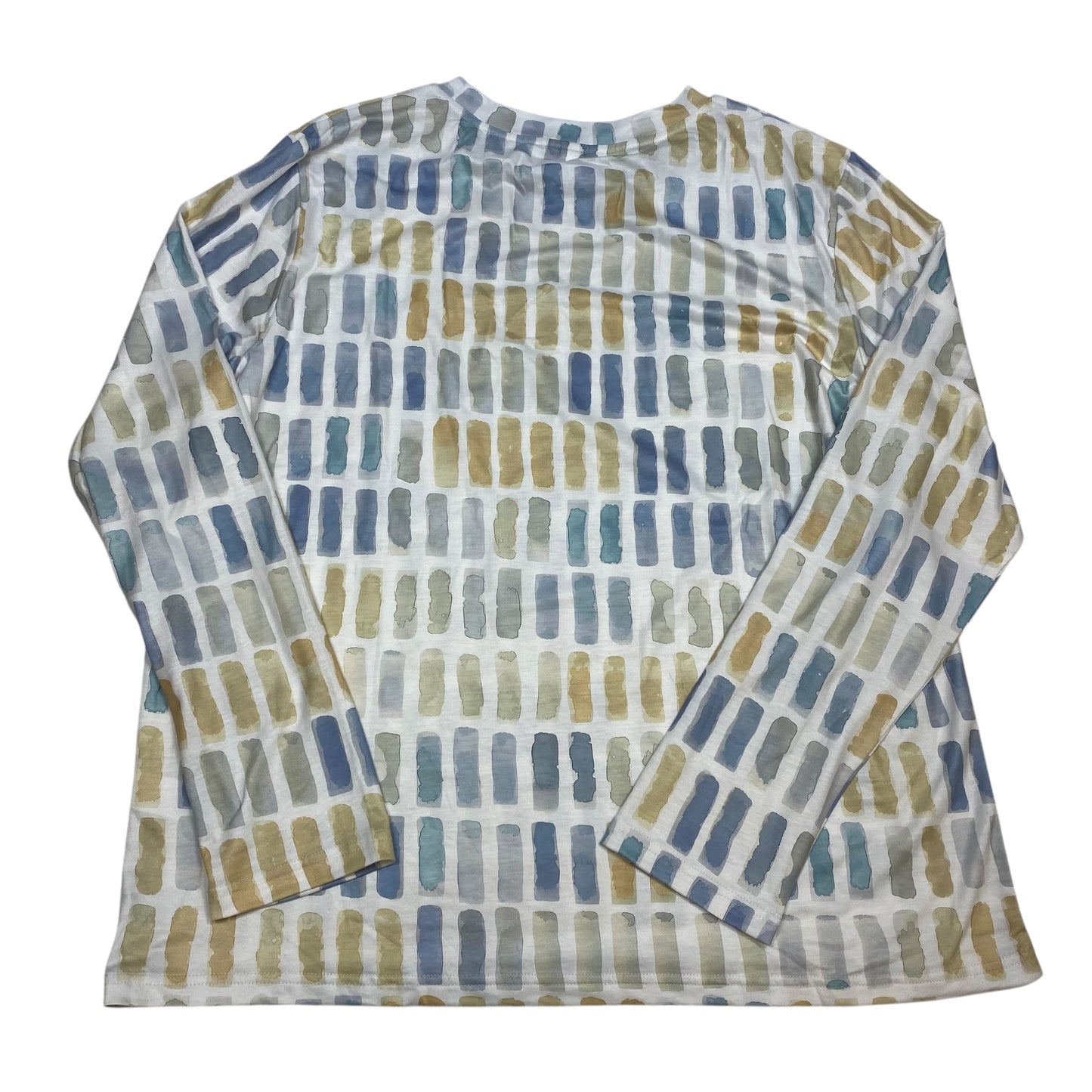 Top Long Sleeve By Exclusive In Blue, Size: Xxl