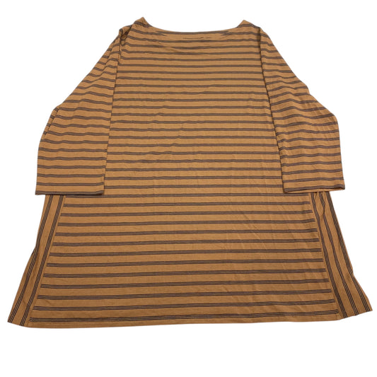 Top Long Sleeve By J. Jill In Brown, Size: Xl