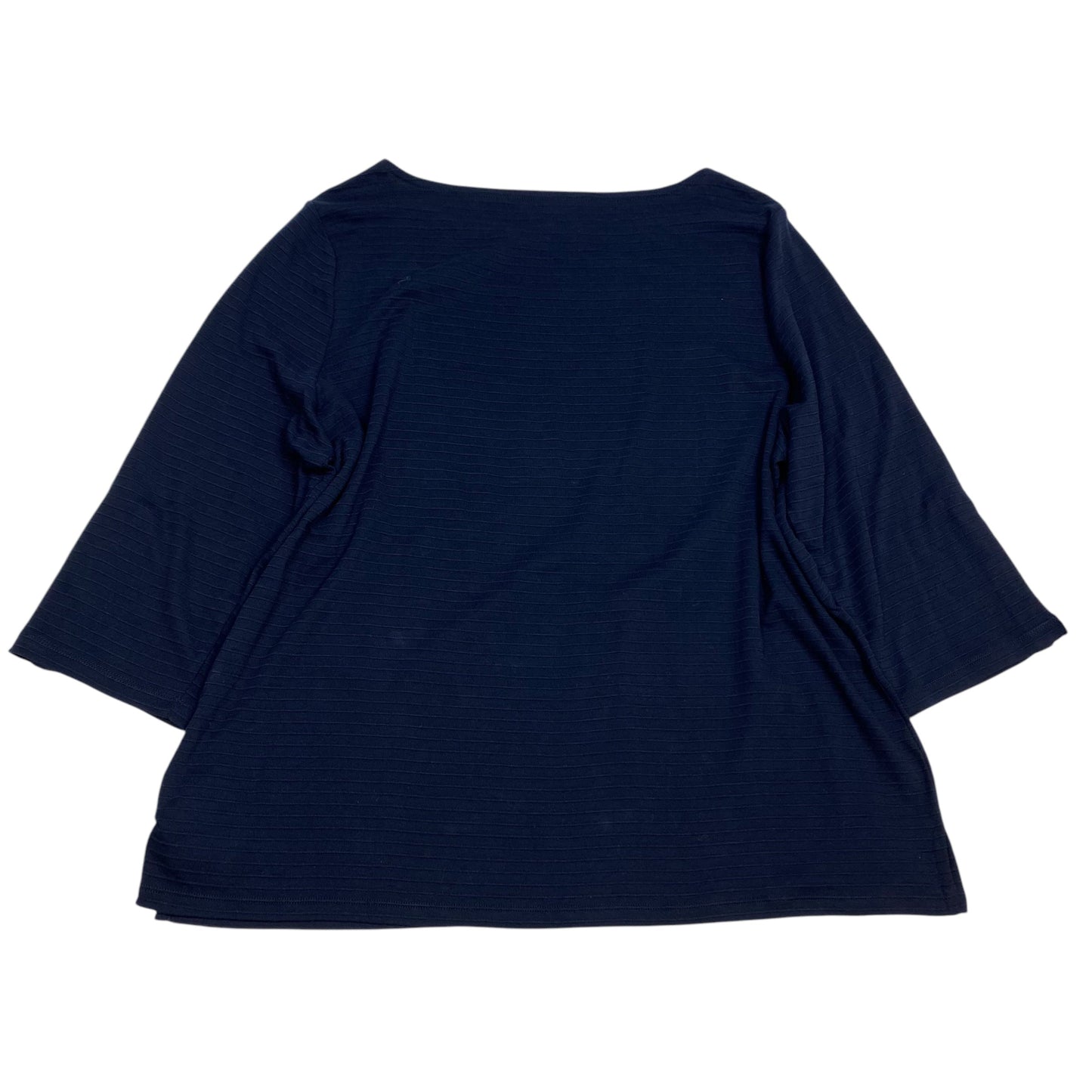 Top Long Sleeve By Talbots In Blue, Size: 2x