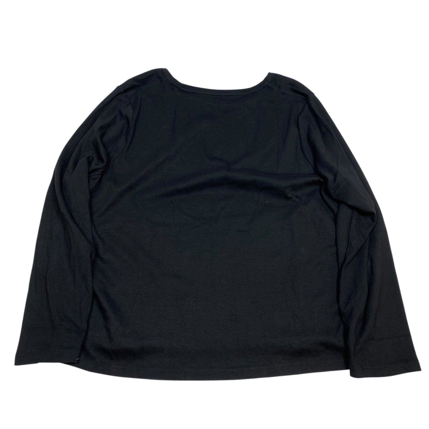 Top Long Sleeve Basic By Talbots In Black, Size: 3x