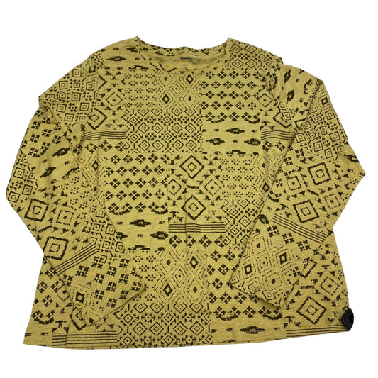 Top Long Sleeve By Sonoma In Yellow, Size: Xl