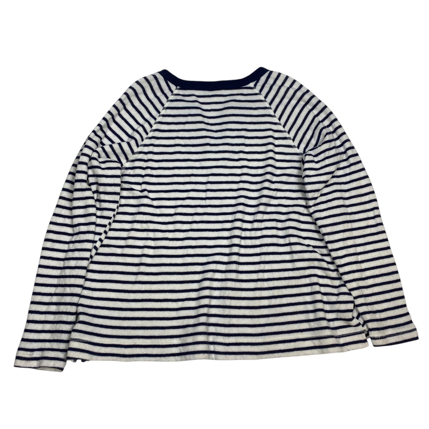 Top Long Sleeve By Old Navy In Blue & White, Size: Xl