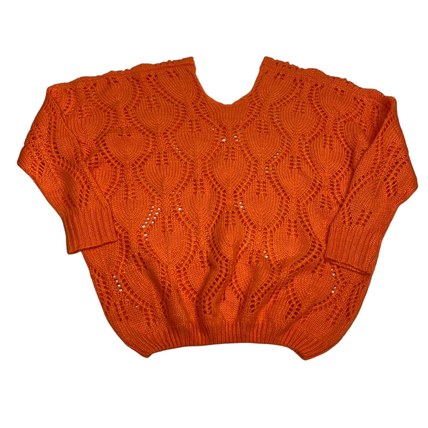 Sweater By Clothes Mentor In Orange, Size: L