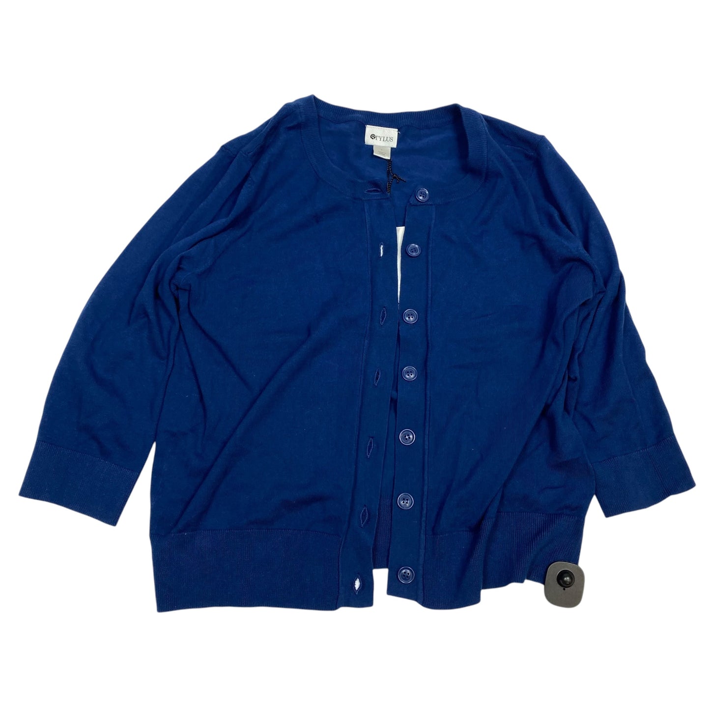 Cardigan By Stylus In Blue, Size: L