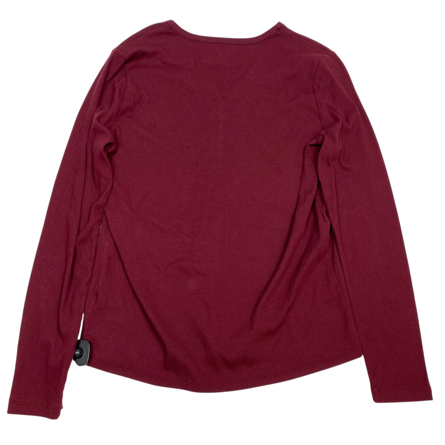 Top Long Sleeve Basic By Gap In Red, Size: Xl