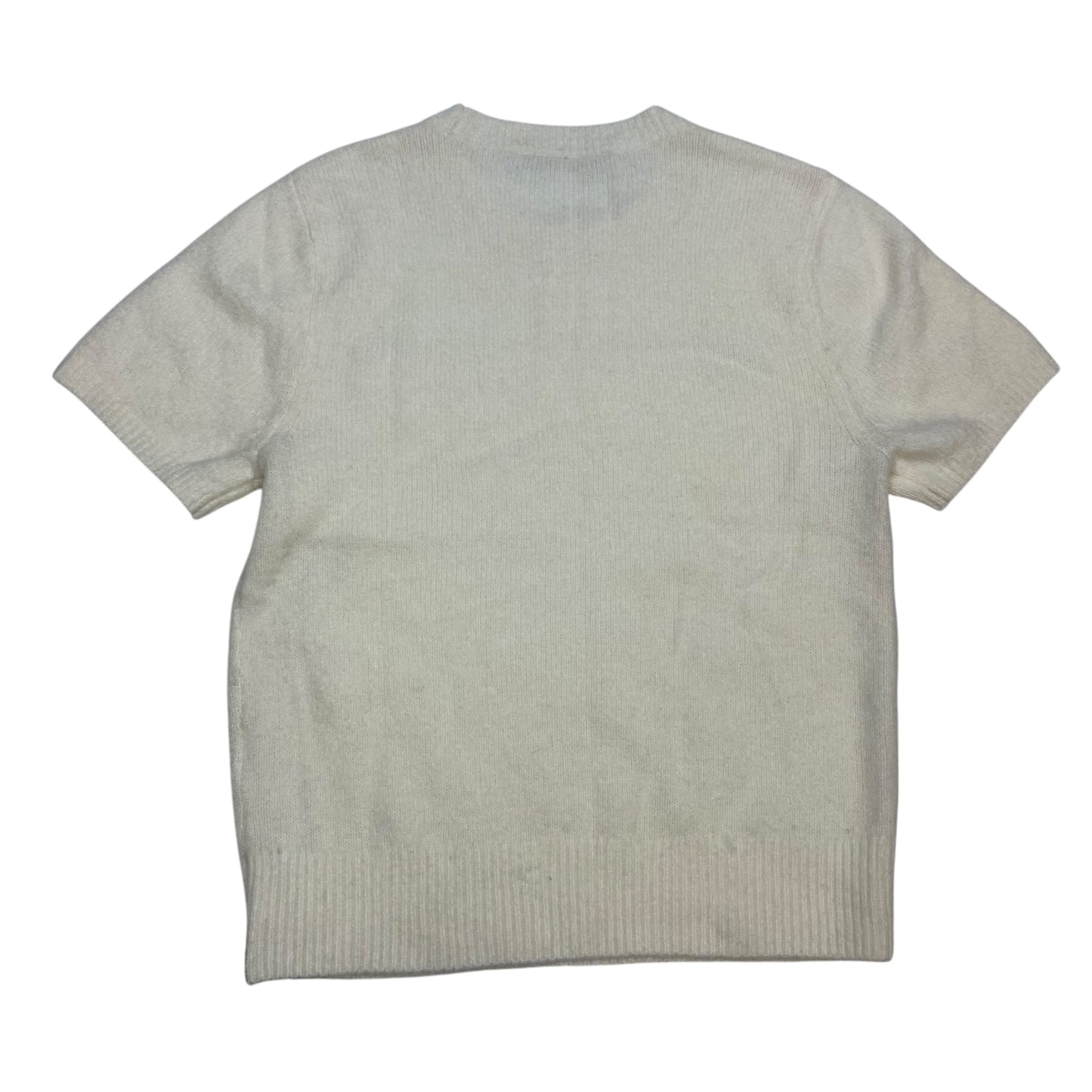 Sweater Short Sleeve By Abercrombie And Fitch In Cream, Size: S