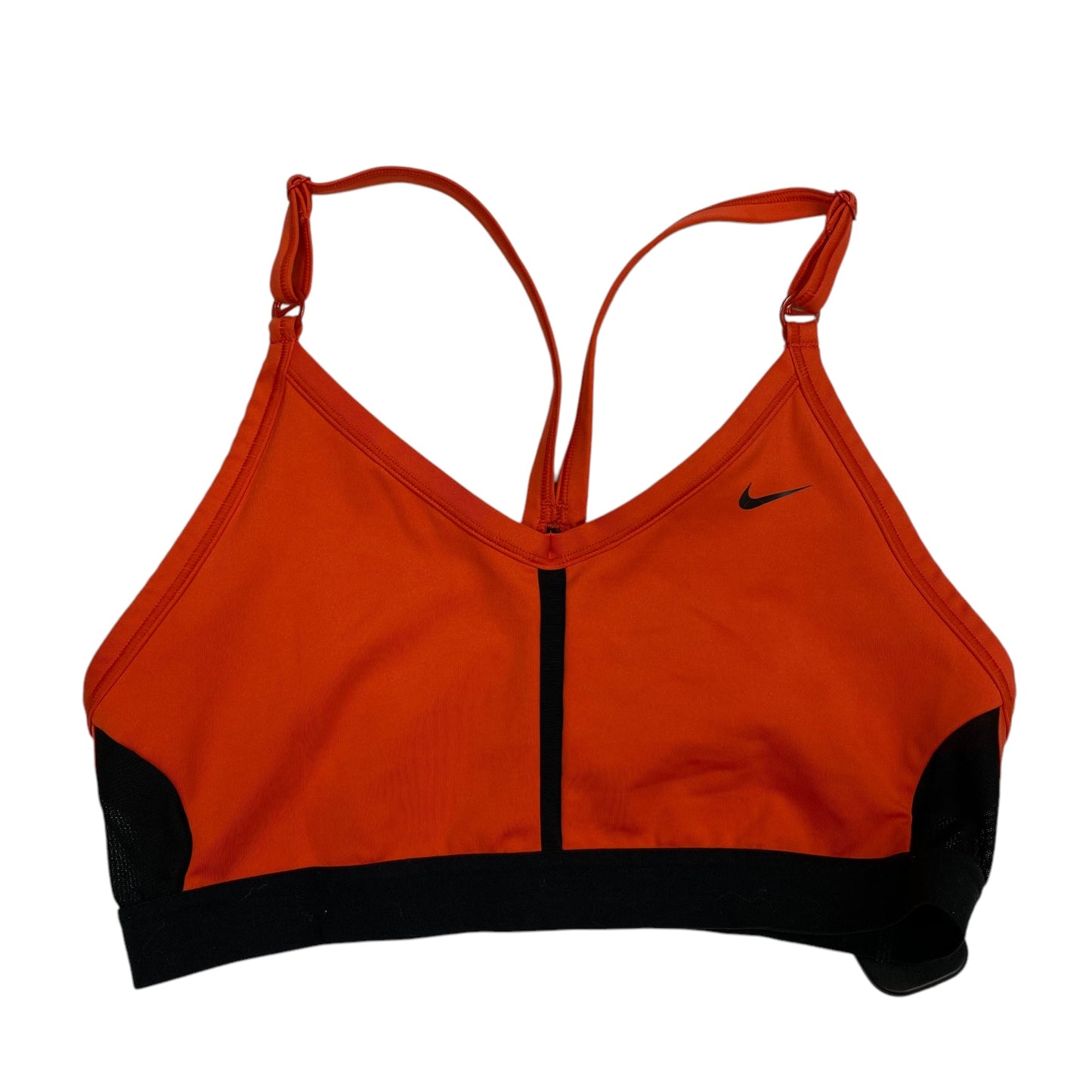 Athletic Bra By Nike Apparel In Orange, Size: L