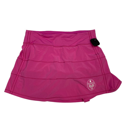 Athletic Skort By Lululemon In Pink, Size: 6