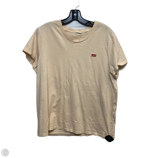 Top Short Sleeve Basic By Levis In Pink, Size: Xxl