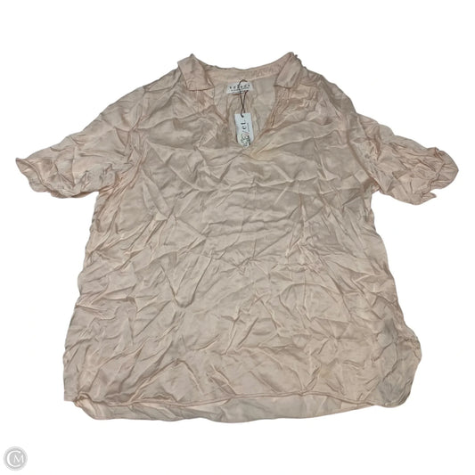 Top Short Sleeve By Velvet By Graham & Spencer In Pink, Size: M