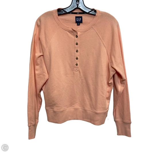 Top Long Sleeve By Gap In Coral, Size: M
