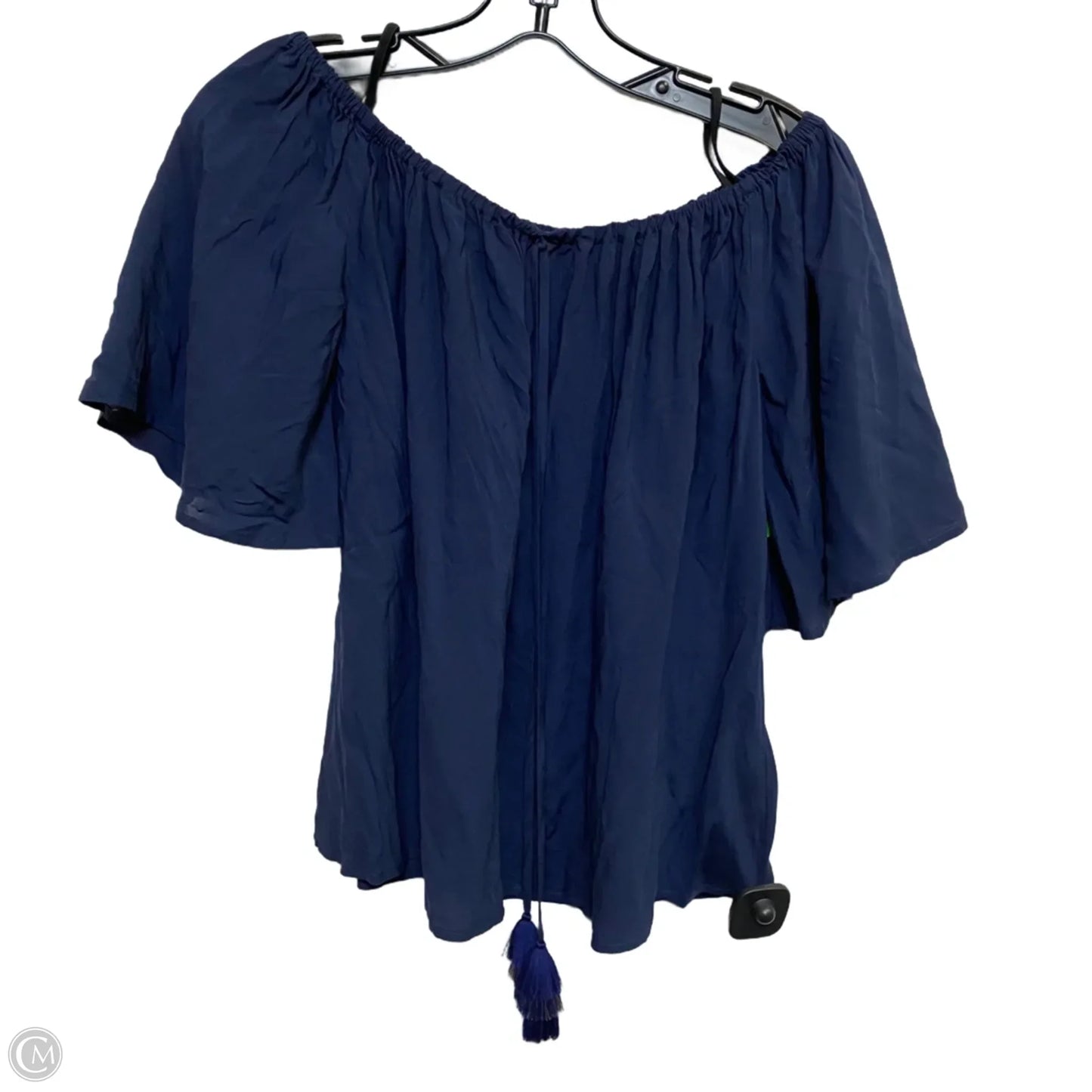 Top Short Sleeve Designer By Lilly Pulitzer In Blue, Size: S