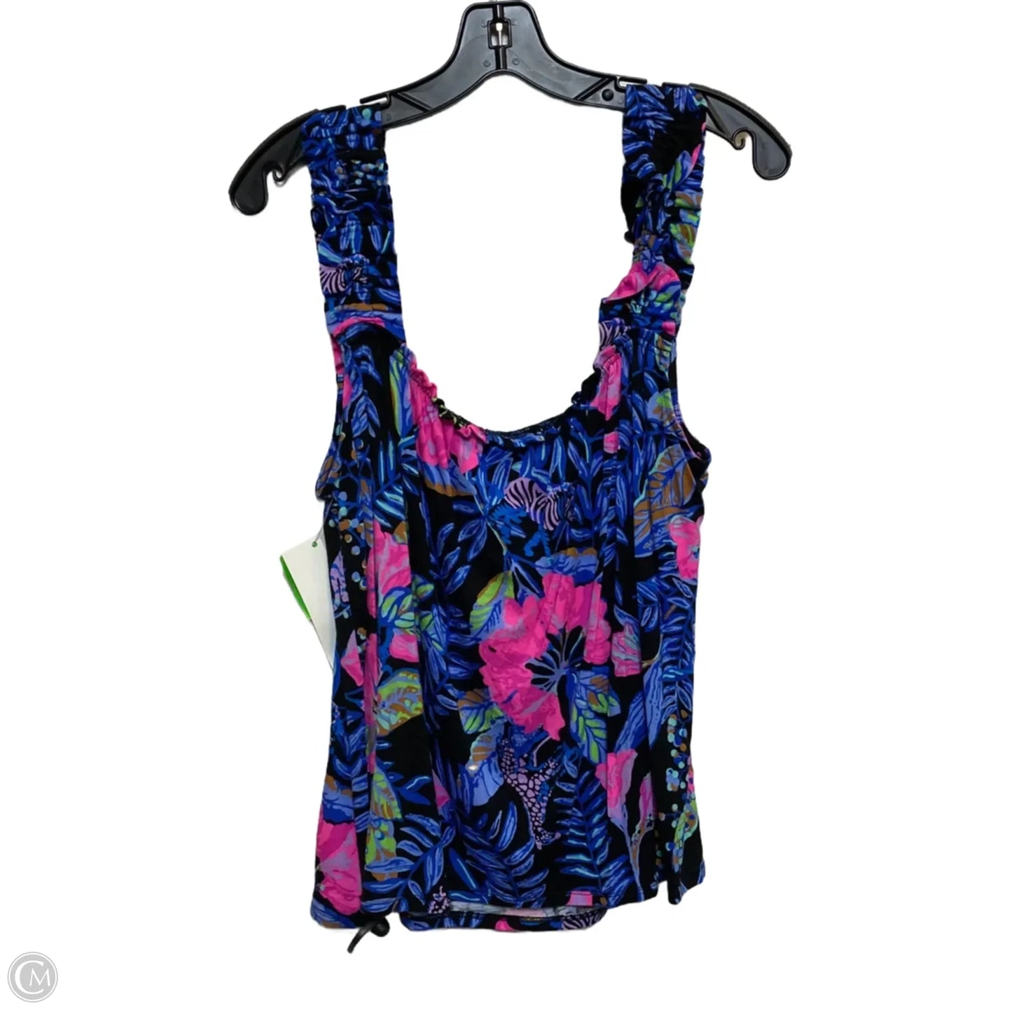 Top Sleeveless Designer By Lilly Pulitzer In Blue, Size: Xl