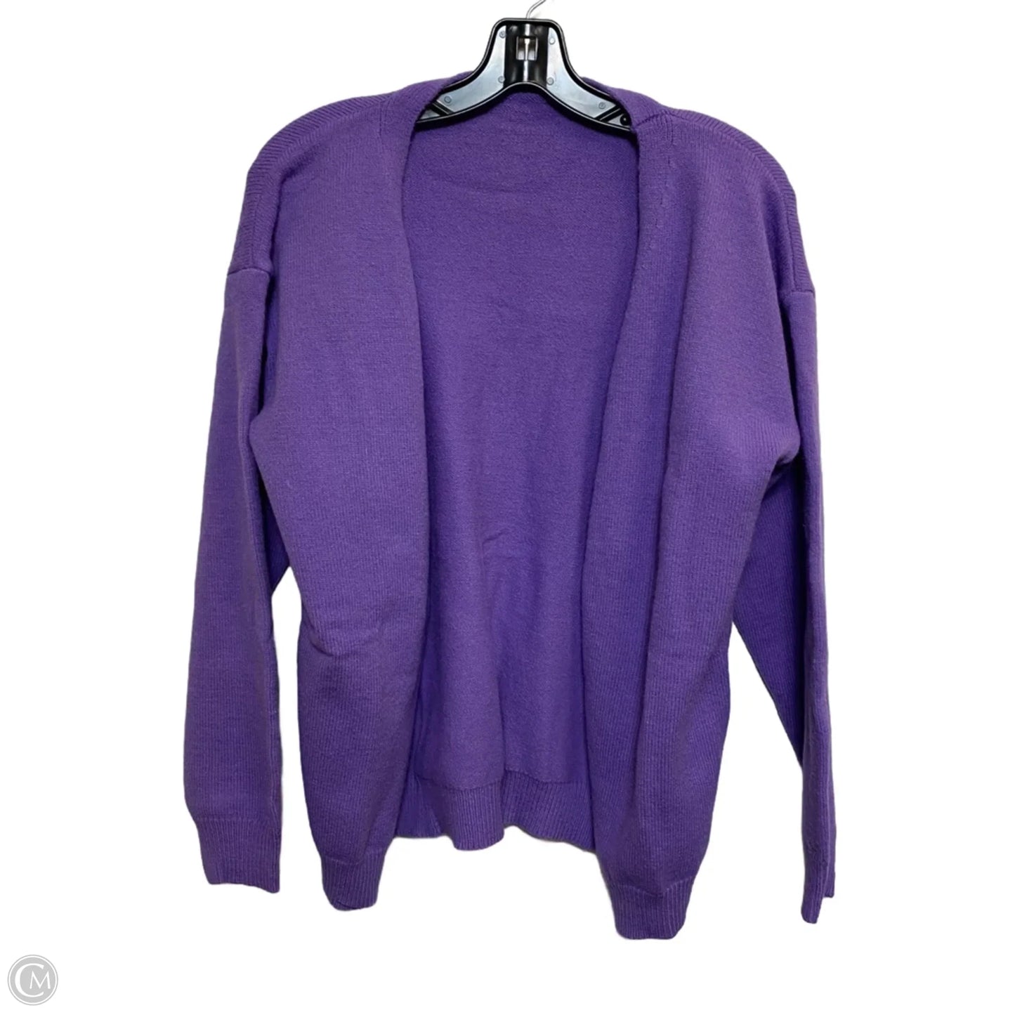 Sweater Cardigan By Clothes Mentor In Purple, Size: Xl