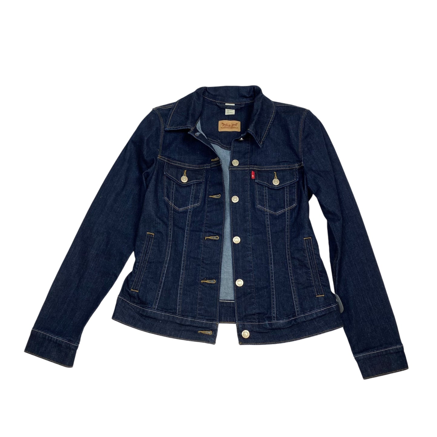 Jacket Denim By Levis In Blue Denim, Size: M