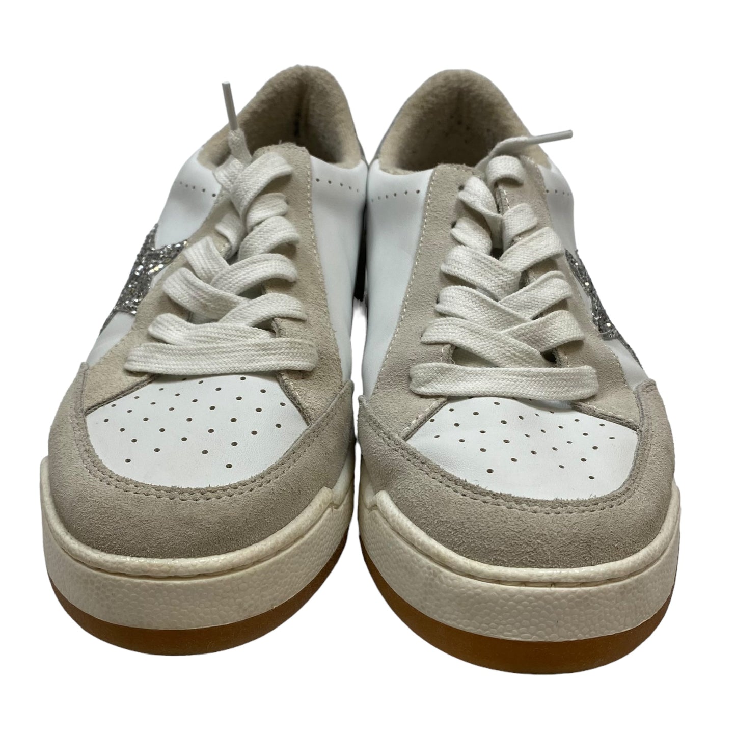 White Shoes Sneakers Steve Madden, Size 8.5