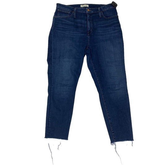 Blue Denim Jeans Straight Madewell, Size 16