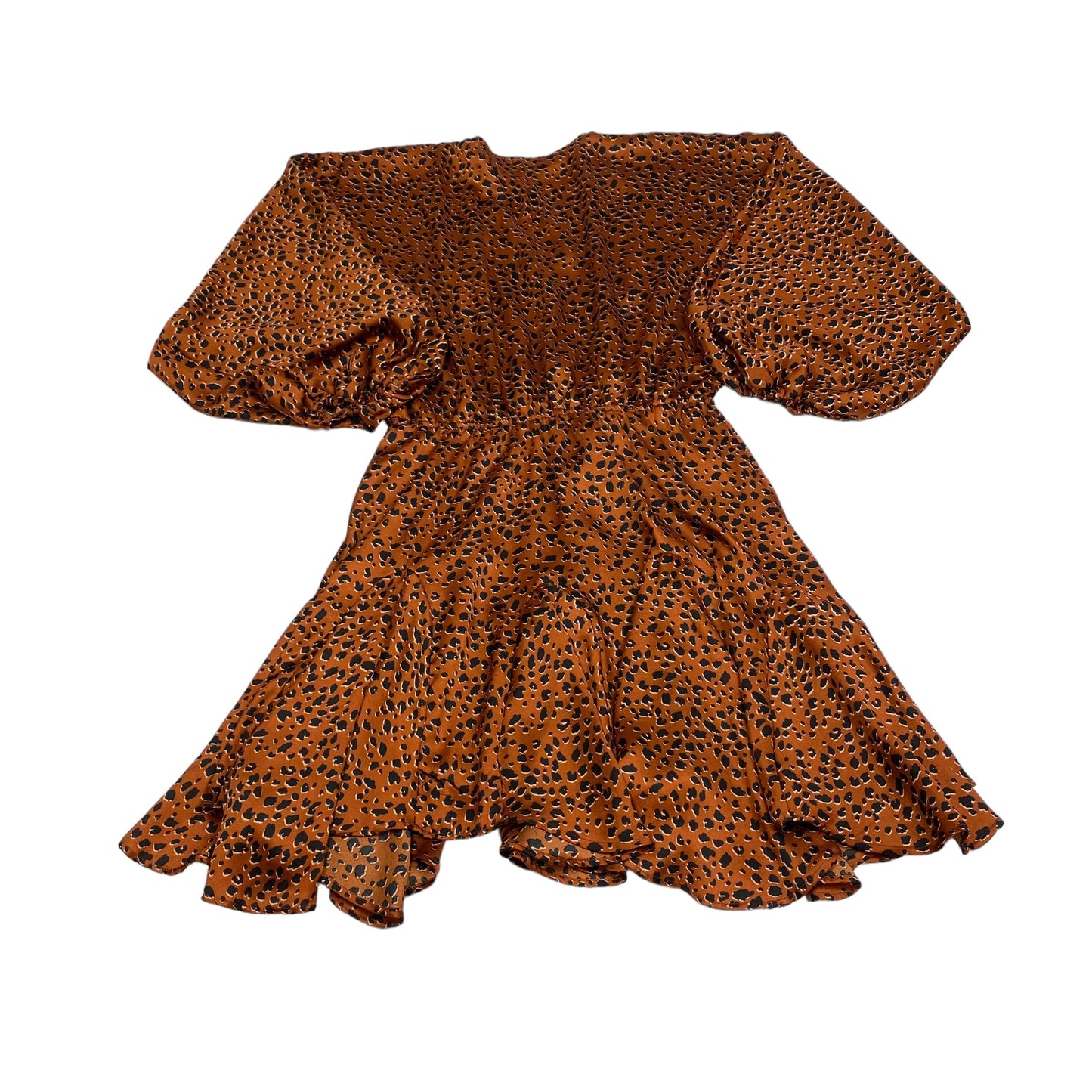 Brown Dress Casual Short Mittoshop, Size M