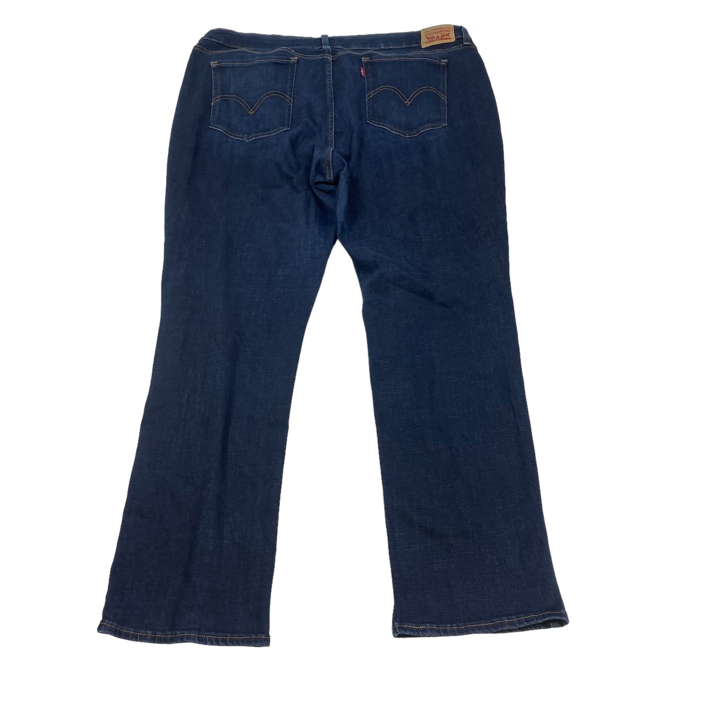 Blue Denim Jeans Straight Levis, Size 24w