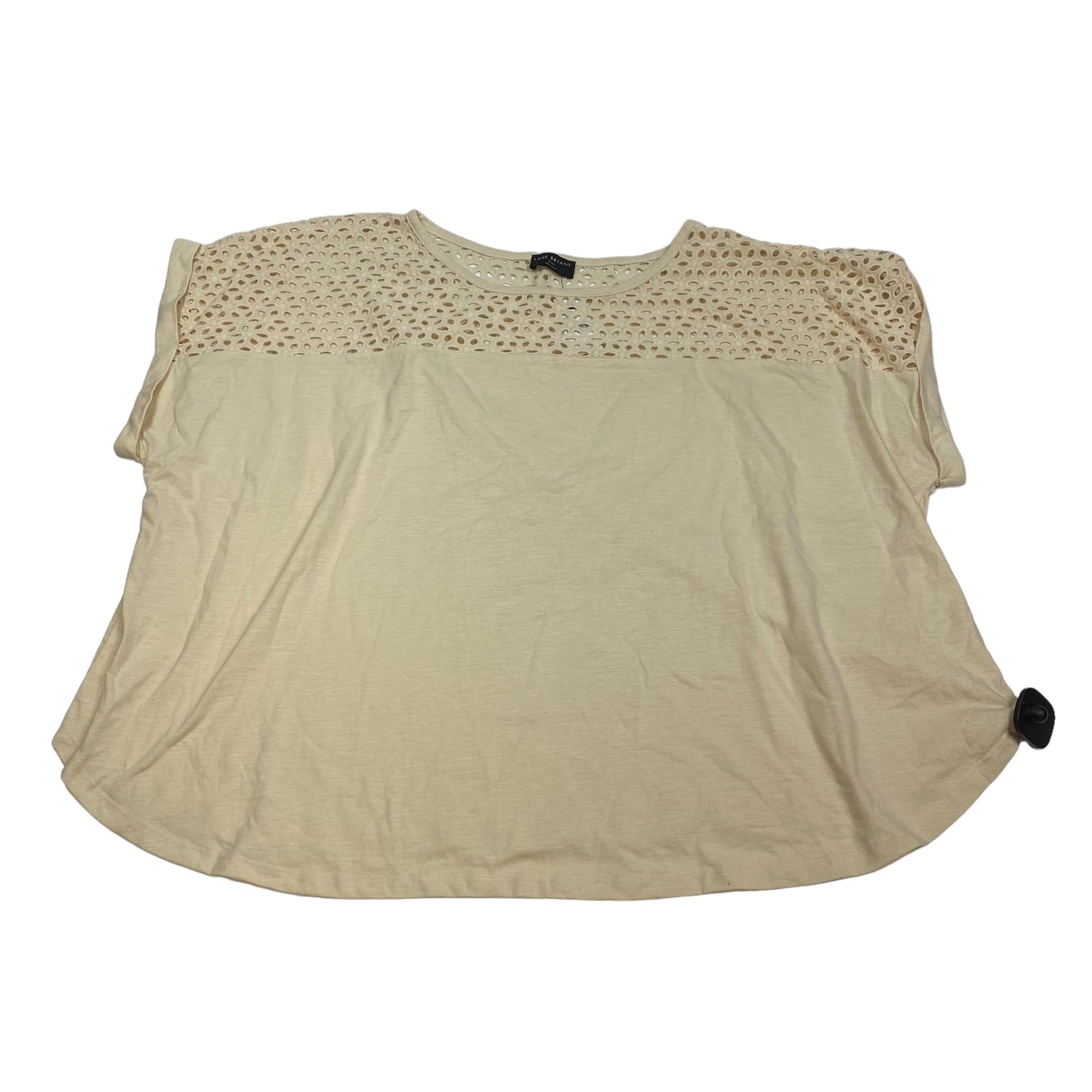 Tan Top Short Sleeve Lane Bryant, Size 4x