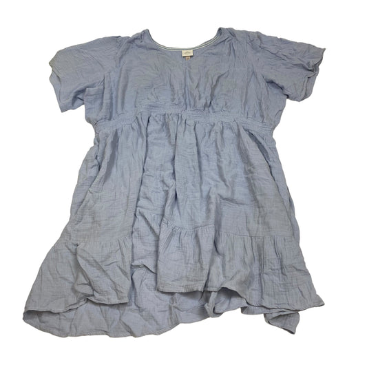 Blue Dress Casual Short Knox Rose, Size 3x