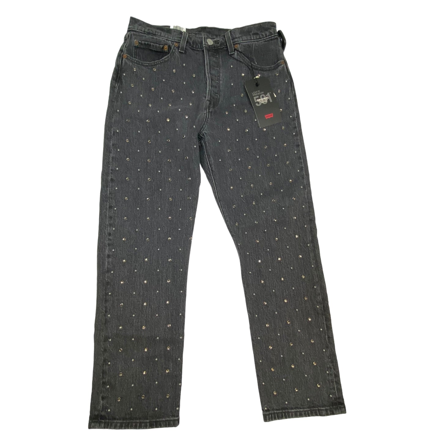 Jeans Skinny By Levis In Black Denim, Size: 6