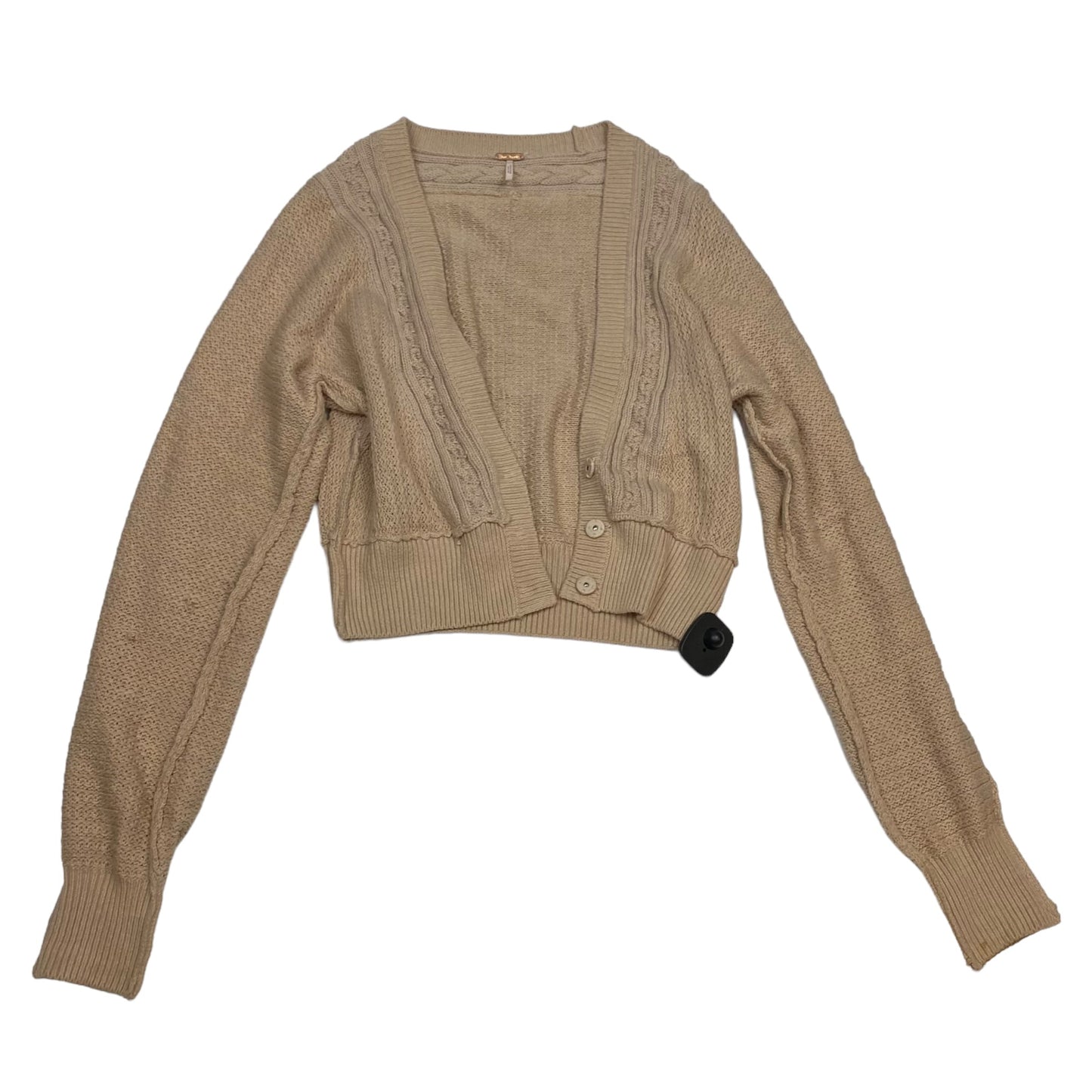 Sweater Cardigan By Free People In Tan, Size: Xs